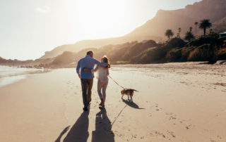 couple walking on the beach